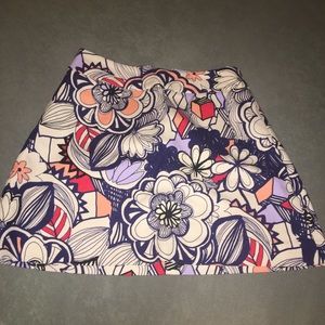 Express Floral Mini Skirt